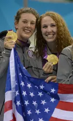 Allison Schmitt and Shannon Vreeland