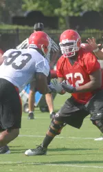 Offensive lineman Kenarious Gates appeared in 12 games with nine starts as a sophomore last season.