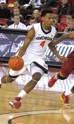 Charles Mann had 14 points in Saturday's loss to Mississippi State.