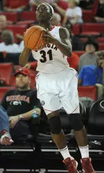 Erika Ford led all Georgia scorers with 13 points against Ohio State