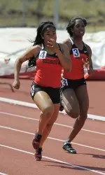 Freshman Briana Vaughn clocked the fourth-fastest 100-meter dash time in school history during the first collegiate outdoor meet of her career.