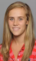Rocio Sanchez Lobato is UGA's top individual, currently tied for 21st.