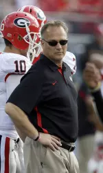 Bulldog head coach Mark Richt