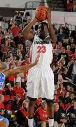 Brantley went 2-3 from three-point range on Senior Night.