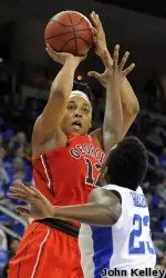 Jasmine Hassell averaged 18.0 ppg and hit 68.2 percent of her FGs in two SEC Tourney games.