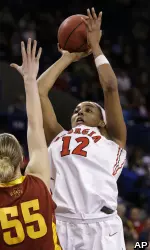 Jasmine Hassell was the first of three Lady Bulldogs drafted on Monday.