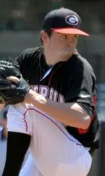 Freshman Sean McLaughlin pitched 6.1 innings Sunday but fell to 4-4 on the year.