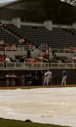 Sunday's game between Georgia-Arkansas has been rained out.