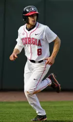 Senior Curt Powell had his 10th three-hit game this year on Sunday.