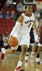 Khaalidah Miller led the Lady Bulldogs with eight rebounds.