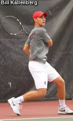 Peter Bertran won three matches on Thursday.