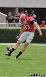 Marshall Morgan has 20 touchbacks on kickoffs this season.