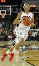 Tiaria Griffin led the Lady Bulldogs in scoring with 20 points.