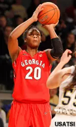 Shacobia Barbee scored a career-high 24 points against Tech.