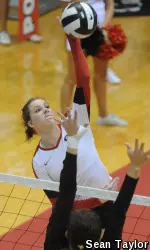 Megan Spencer is averaging 1.83 kills per set in SEC play, third-best for UGA.