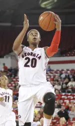Junior Shacobia Barbee scored a career-high 25 points in No. 15 Georgia's 58-51 win over Furman Saturday.