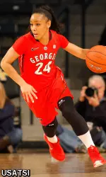 Marjoie Butler currently leads Georgia in assists and steals.