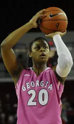 Shacobia Barbee scored a game high 21 points in Georgia's 67-58 win over Florida.