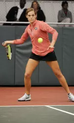 Caroline Brinson completed the Bulldog shutout with a 7-6(6), 4-6, 1-0 (10-8) win.