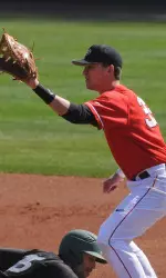 First baseman Daniel Nichols collected three hits in Saturday's win.