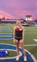 Marrion Kalafut was all smiles after clocking a personal best in the 10,000m.