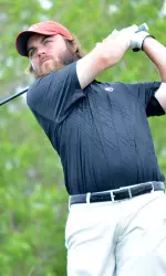 Georgia's Joey Garber tees off during the NCAA Golf Championships on Saturday.