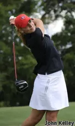 Isabella Skinner played her final 10 holes at 2-under on Monday.