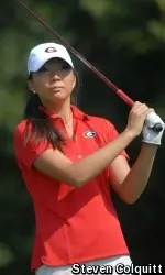 Harang Lee was one three Bulldogs to shoot under par on Tuesday.