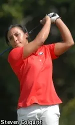 Amira Alexander tied for sixth place indivdually to lead Georgia.