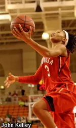 Tiaria Griffin led Georgia offensively for the fifth straight game.