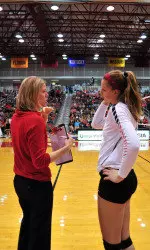Head Coach Lizzy Stemke and Kendall Kazor