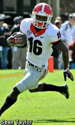 Isaiah McKenzie had his second punt return for a touchdown this season in the win over Auburn.