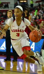 Senior guard Tiaria Griffin finished two points shy of her career high with 21 points vs. Stetson.