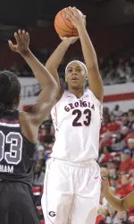 Junior Halle Washington scored a career-high 13 points in the loss.