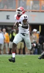 Leonard Floyd returning a fumble 96 yards for a touchdown at Tennessee.