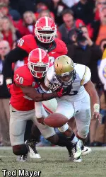 The Bulldogs will take on Georgia Tech on Saturday at noon on ESPN2.