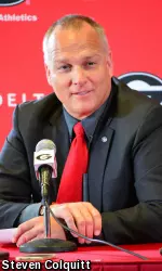 Mark Richt smiled often during Monday's news conference.