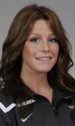 Brittany Rogers took top honors on beam and tied for first on vault.