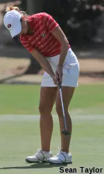 Manuela Carbajo Ré was 2-under through her first five holes on Sunday.