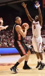 Cameron Forte hit the game-winning shot with seven seconds remaining in overtime to solidify Georgia's 66-65 win over Alabama on Saturday.