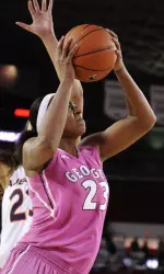 Halle Washington tallied nine points for Georgia.