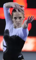 Natalie Vaculik scored career-high 9.9s on bars and beam.
