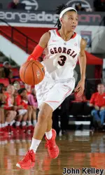 Tiaria Griffin and the Lady Bulldogs will face Missouri an hour earlier than originally scheduled.