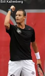 Freshman Wayne Montgomery has risen to play No. 1 for UGA and rank No. 17 nationally in singles.