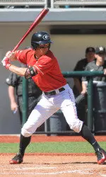 Stephen Wrenn collected three hits Thursday night against Auburn.