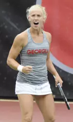 Lauren Herring is Georgia's lone senior this season. (Photo by John Kelley)