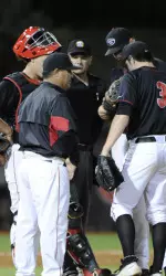 Sean McLaughlin tied his career-high with seven strikeouts in 5.2 innings.
