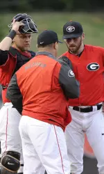 The Bulldogs fell behind early Friday and saw Arkansas even the series.