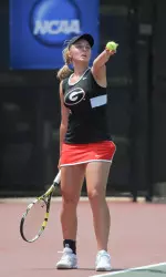 Shaffer clinched her fourth match of the season on Sunday