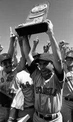 Coach Steve Webber attended Saturday's reunion of the 1990 national championship team.